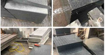 济南 芝麻黑地铺石材