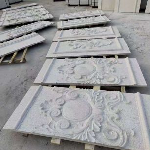 济南 芝麻白干挂雕花板