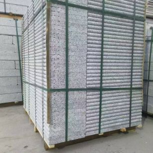 济南 芙蓉白3公分厚磨圆边、拉槽，楼梯踏步