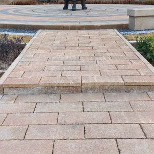 济南仿古石铺装效果