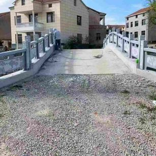 济南 芝麻灰花岗岩桥栏杆