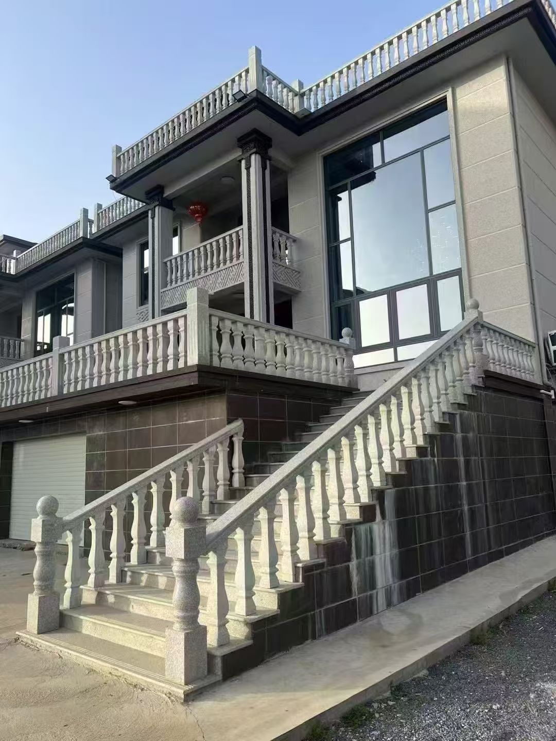 济南 芝麻白别墅阳台栏杆，楼梯栏杆