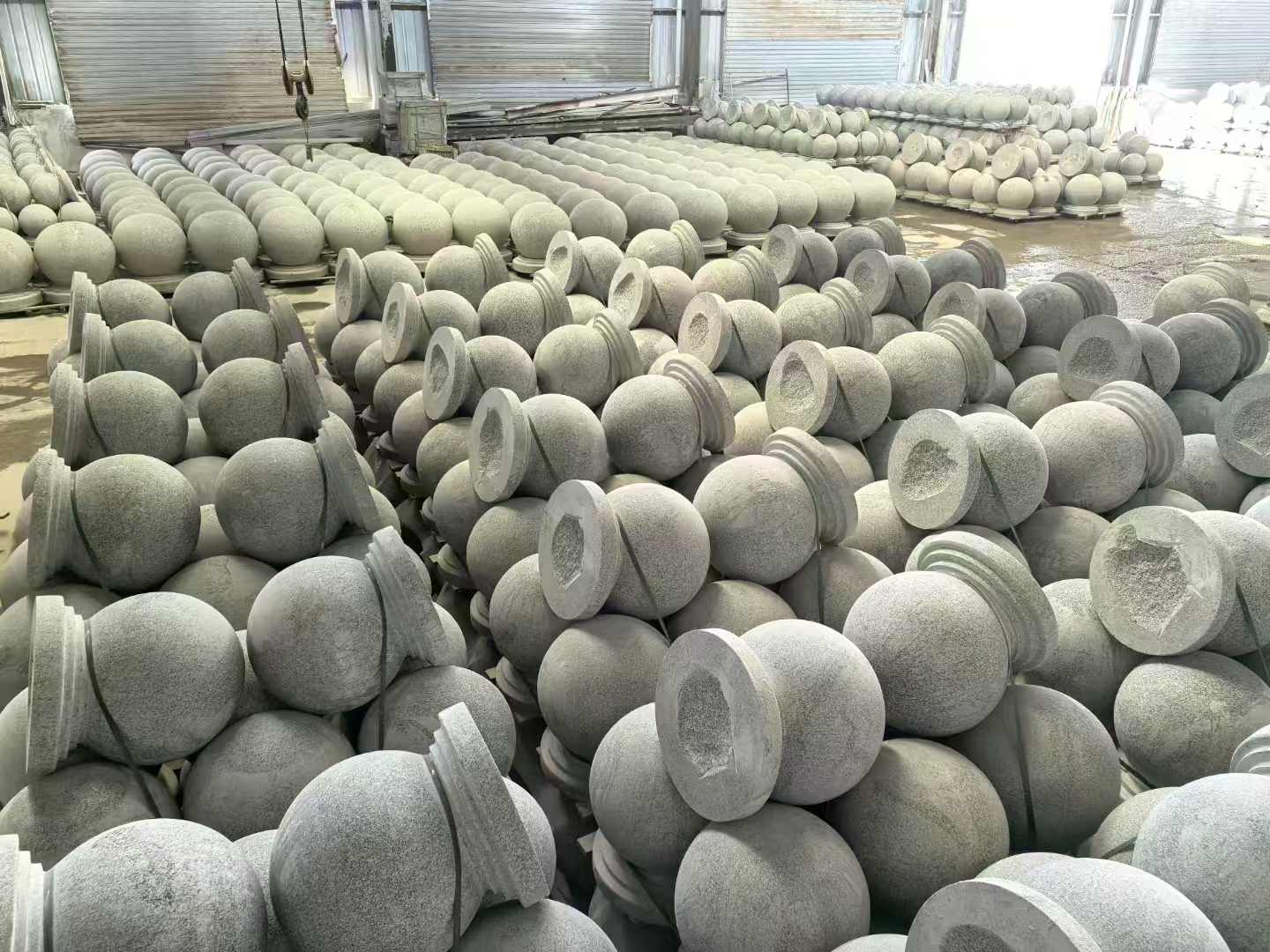 济南石材挡车球