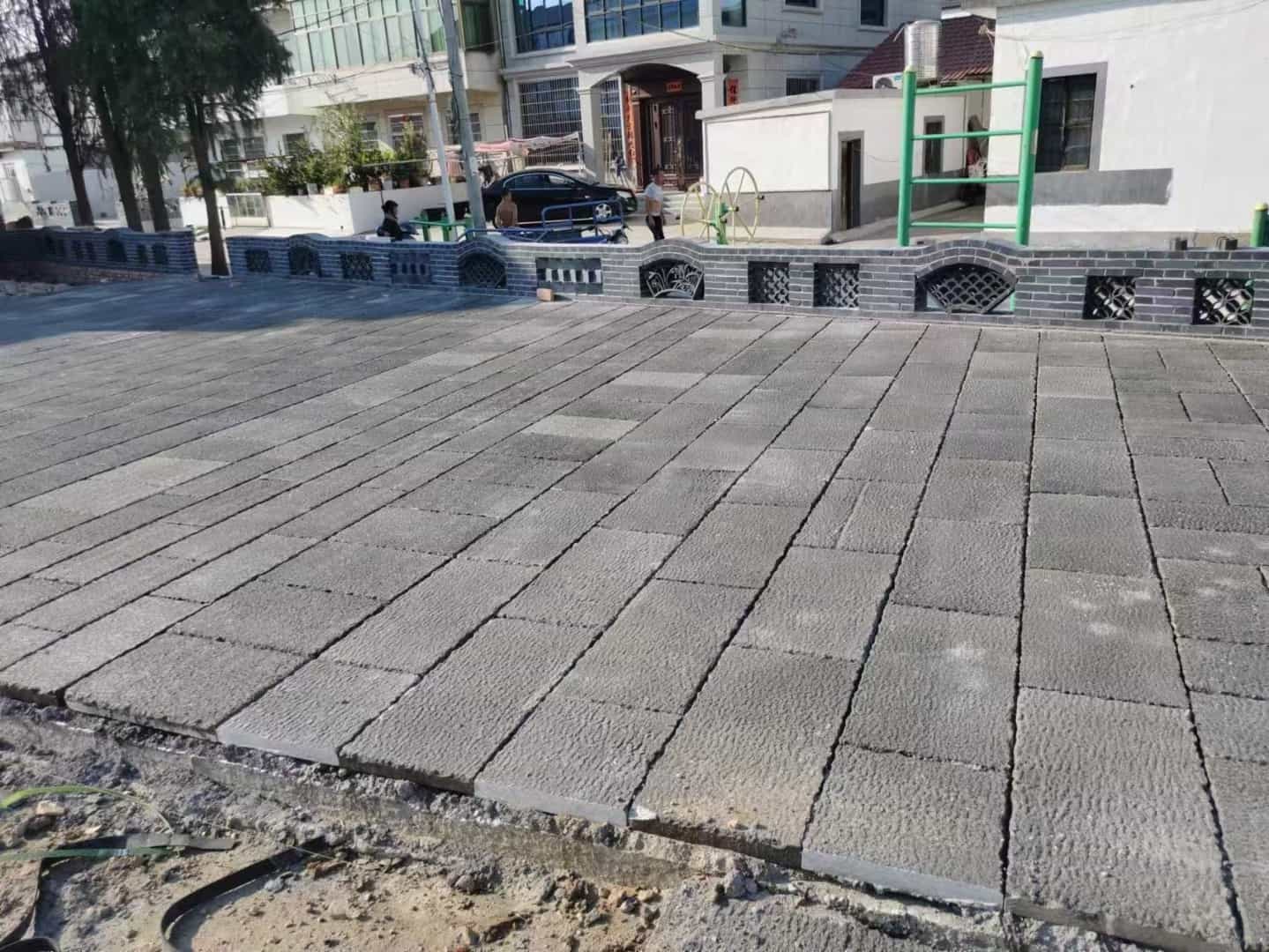 济南仿古石铺装效果