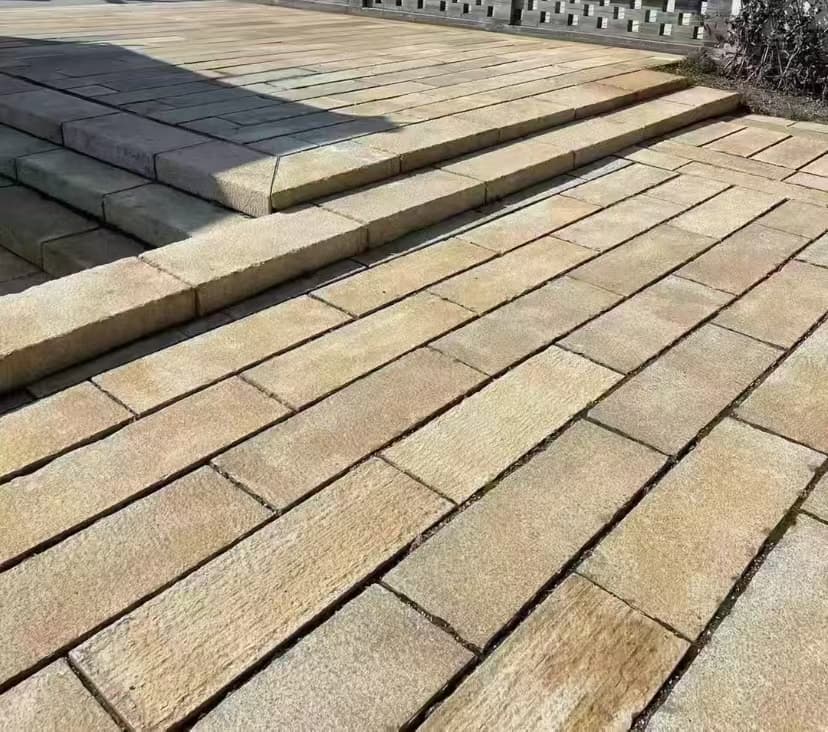 济南仿古石铺装效果