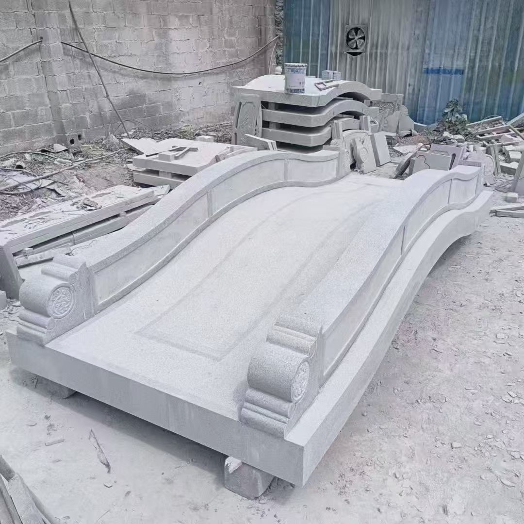 济南 芝麻灰花岗岩园林景观 小石桥