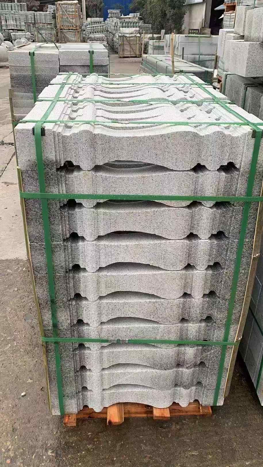 济南 芝麻白方形拉丝面，栏杆花瓶柱