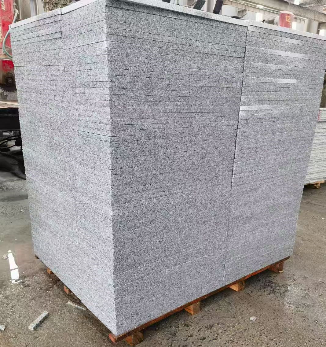 济南 火烧面地铺石，街道广场园林市政工程板，1.8~5.0厚均有现货