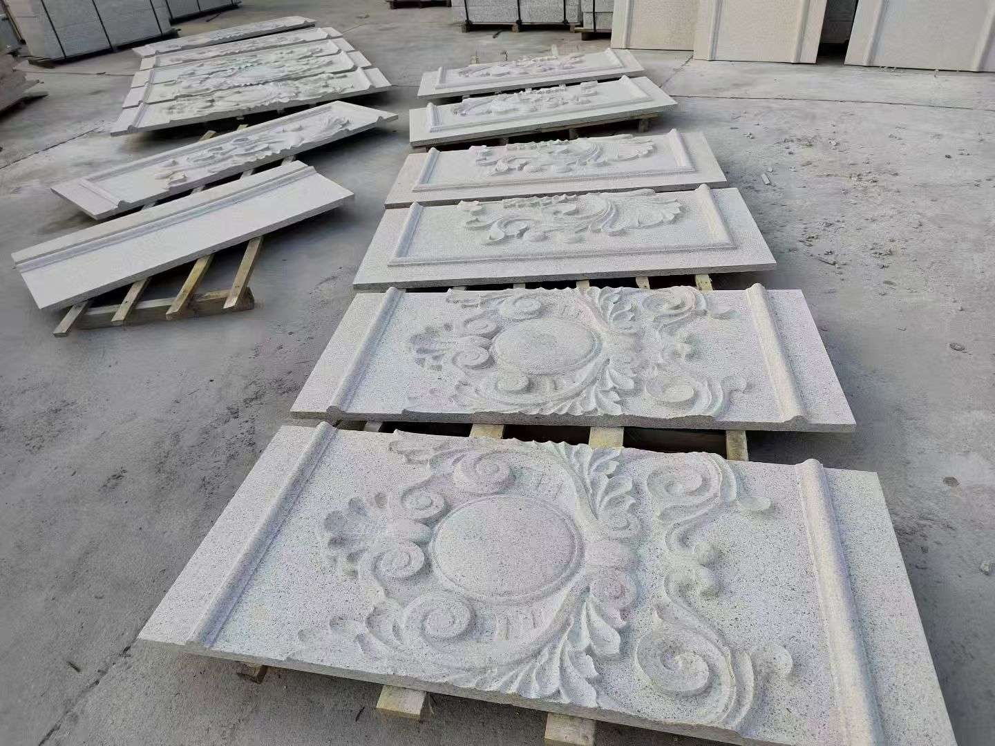 济南 芝麻白干挂雕花板