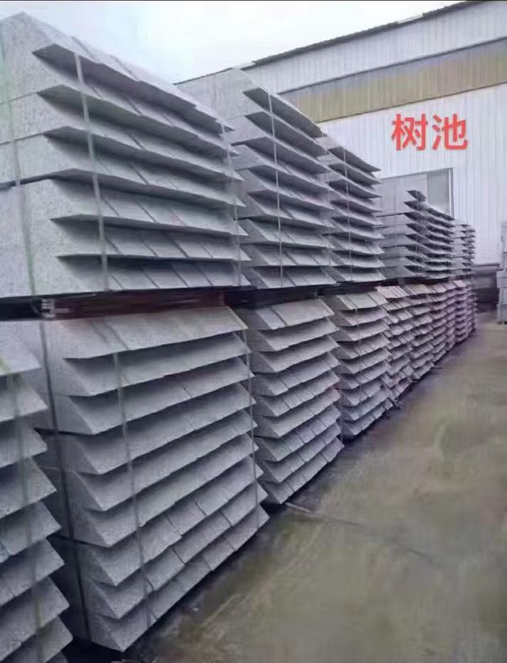 济南 芝麻灰切头树池